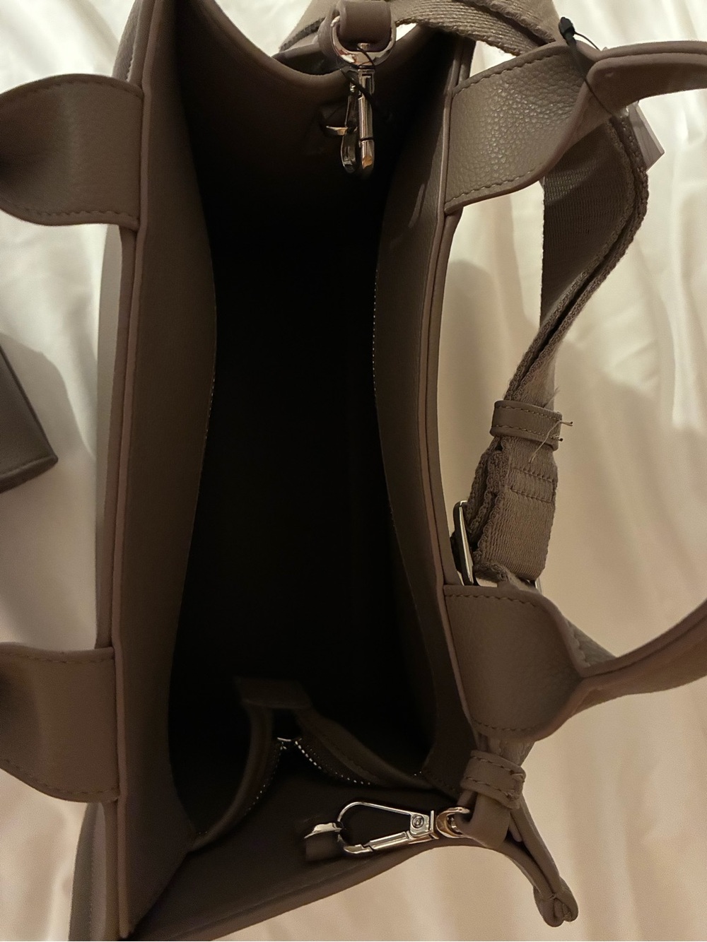 DKNY Taupe Tote Bag with Detachable Charm - Picture 4 of 4